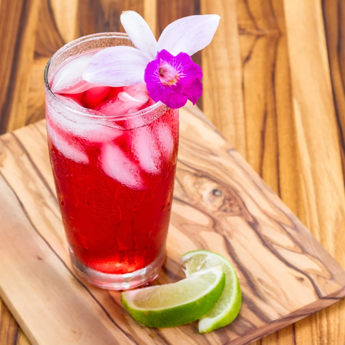 Iced Hibiscus Lime Tea